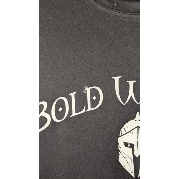 BAW Athletic Bold Warrior‎ Shirt Men's Black Workout Gym Tee full sleeves Size-M - Picture 10 of 16